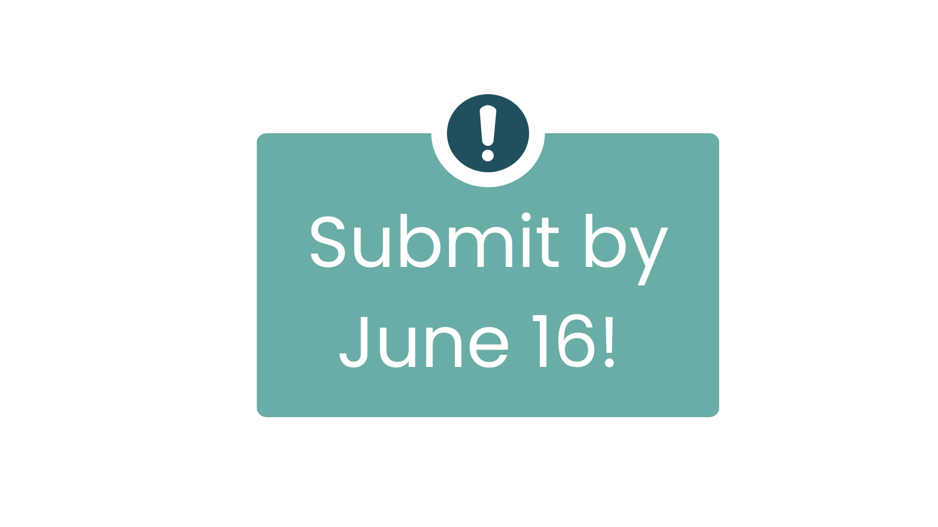 Submit by June 16!